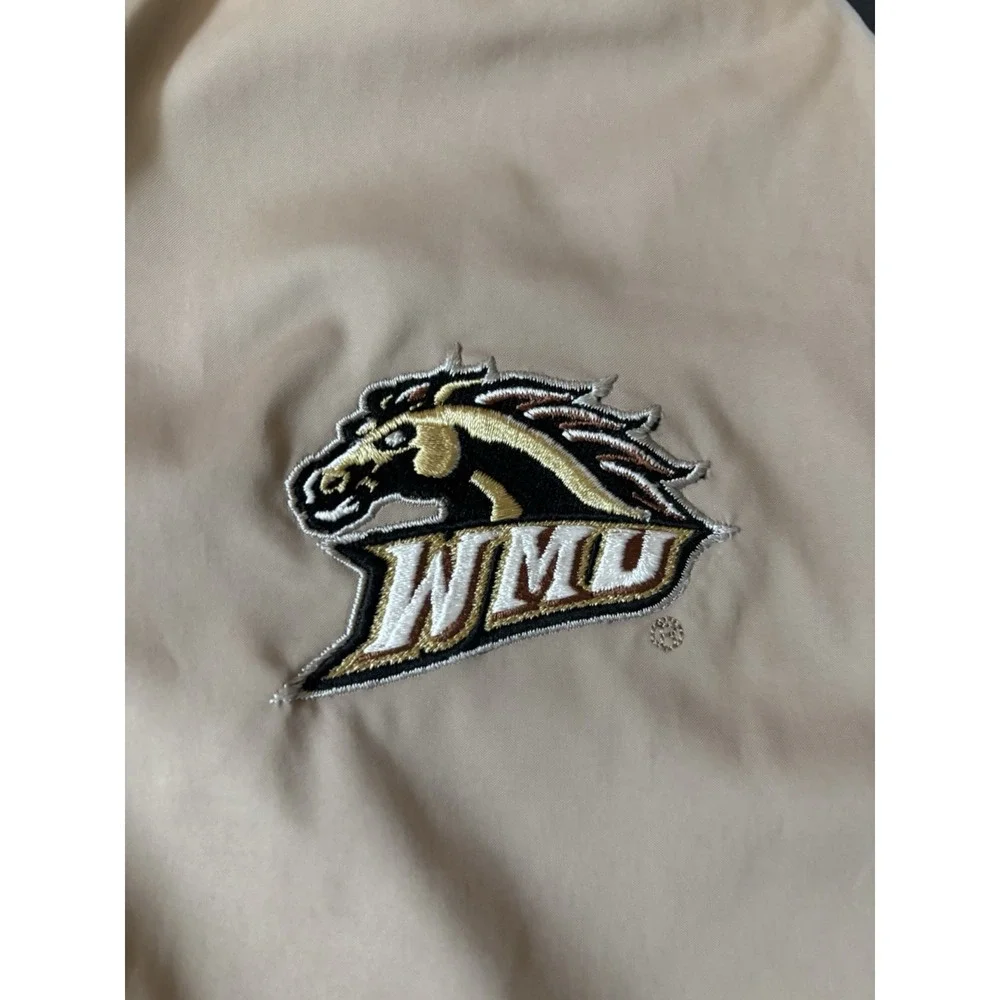Western Michigan University WMU Adidas Pullover 1/4‎ Zip Wind Shirt Sh/Sl GOLF